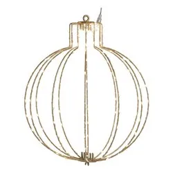 Sfera (D27 cm) luce fissa (1pz) 120 luci - NANOLED Bianco caldo IP44 D3996