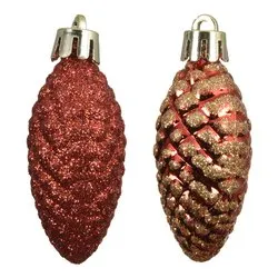 Pigne (12pz-9,5cm) Plastica Red 028483
