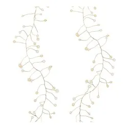 Filo Oro 960 luci - MICROLED Bianco caldo (12 + 5 mt) 8 Giochi di luce LUMINEO IP44 496709