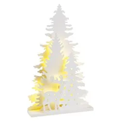 Albero Natale soprammobile Bianco 481945 (22x5x36cm) 20 luci - LED