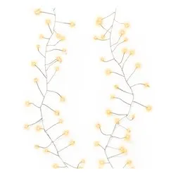 Filo Silver 160 luci - MICROLED Bianco caldo (2 + 0,3 mt) 8 Giochi di luce LUMINEO 496347