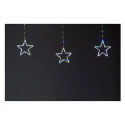 Tenda luminosa Natale Trasparente 440 luci - NANOLED RGB (3,6 + 5 mt) Stelle Giochi di luce IP44 D3979