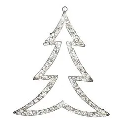 Albero luce fissa (H54 cm) (1pz) 200 luci - NANOLED Bianco caldo IP44 D3999