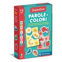 Gioco prescolare Parole e colori 12-36m SAPIENTINO MONTESSORI 16849