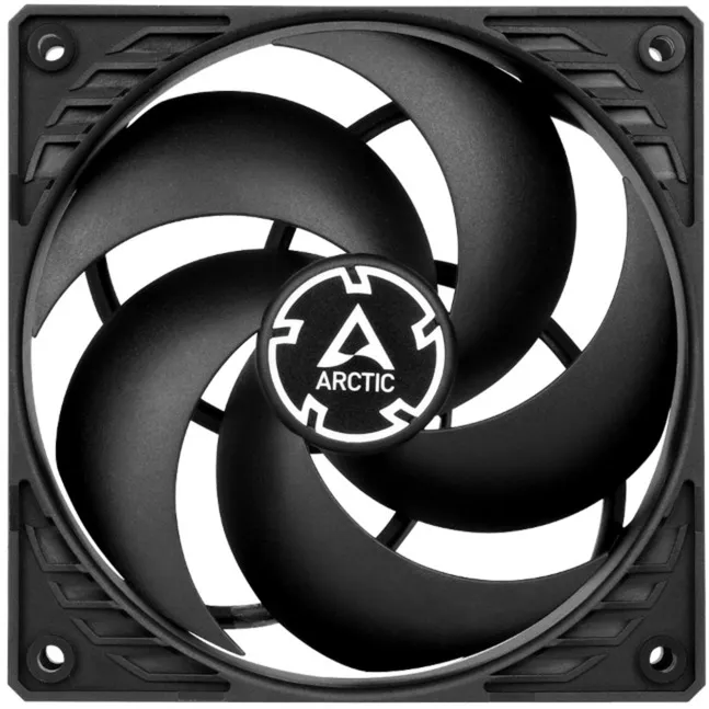 P12 Silent Case per computer Ventilatore 12 cm Nero, Ventola