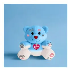 Peluche Orsetto Sky Love&Tel COCCOLOTTI Azzurro e Bianco 25041