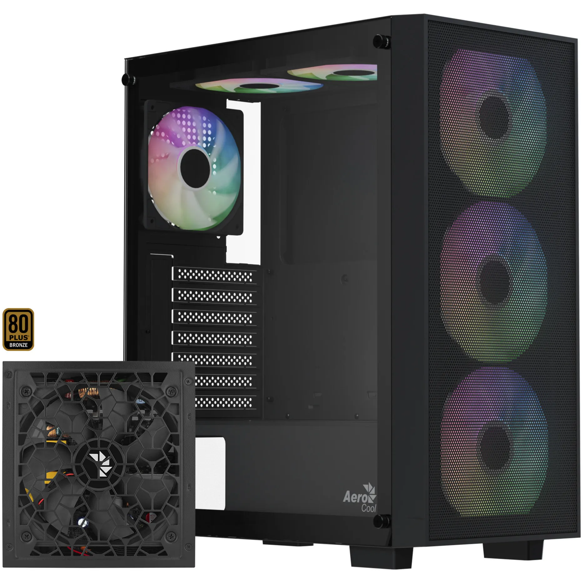 B509A Flow-G-BK-v1, con alimentatore Aero 650, Chassis Tower