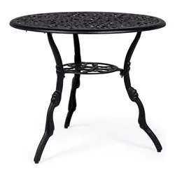Tavolo da esterno alluminio VICTORIA Fisso Antracite (80x67cm) 0806073