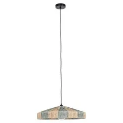 Sospensione KANDA Naturale e Azzurro (1 luce - 13 W - E27) (50x123cm) 0828092