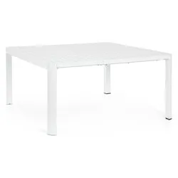 Tavolo da esterno alluminio KIPLIN Allungabile Bianco (149x97x77,5cm) 0663465