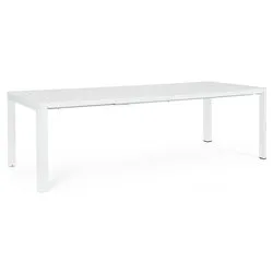 Tavolo da esterno alluminio KIPLIN Allungabile Bianco (180-240x100x77,5cm) 0663468