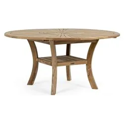 Tavolo da esterno legno MARYLAND Fisso Teak (155x76cm) 0804705