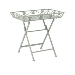 Tavolino da esterno acciaio HARRIET Salvia (63x40x60cm) 0741452