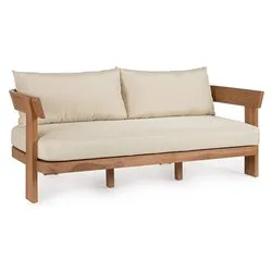 Divano legno, tessuto EVORA 2 posti lineare 0671751