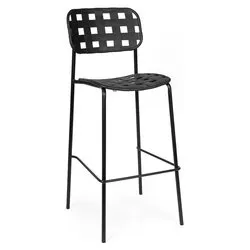 Sgabello acciaio CLOVER Nero 0650041