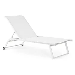 Lettino prendisole alluminio TAYLOR Bianco 0663278