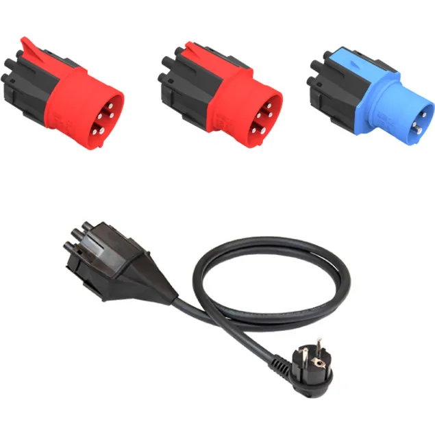 Set adattatori spina 32A standard (UE) 16A, 32A, con messa a terra, Adattatore