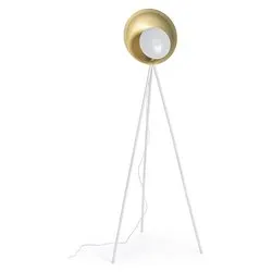 Lampada da terra DESIGN Bianco e Oro (1 luce - 60 W - E27) (87x56x155cm) 0826458