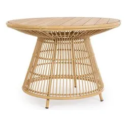 Tavolo da esterno legno ADELMA Fisso Rattan (110x75cm) 0660428
