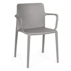 Sedia con braccioli polipropilene CHLORIS Grigio 0650048