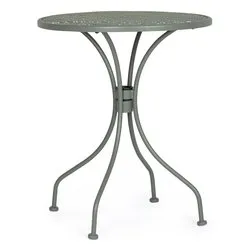 Tavolo da esterno acciaio LIZETTE Fisso Dark olive (60x71cm) 0802971
