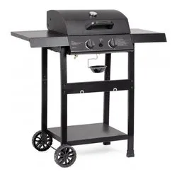 Barbecue GPL 2 bruciatori con griglia, forno LOUIS Nero 0790315