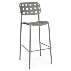 Sgabello acciaio CLOVER Grigio 0650040