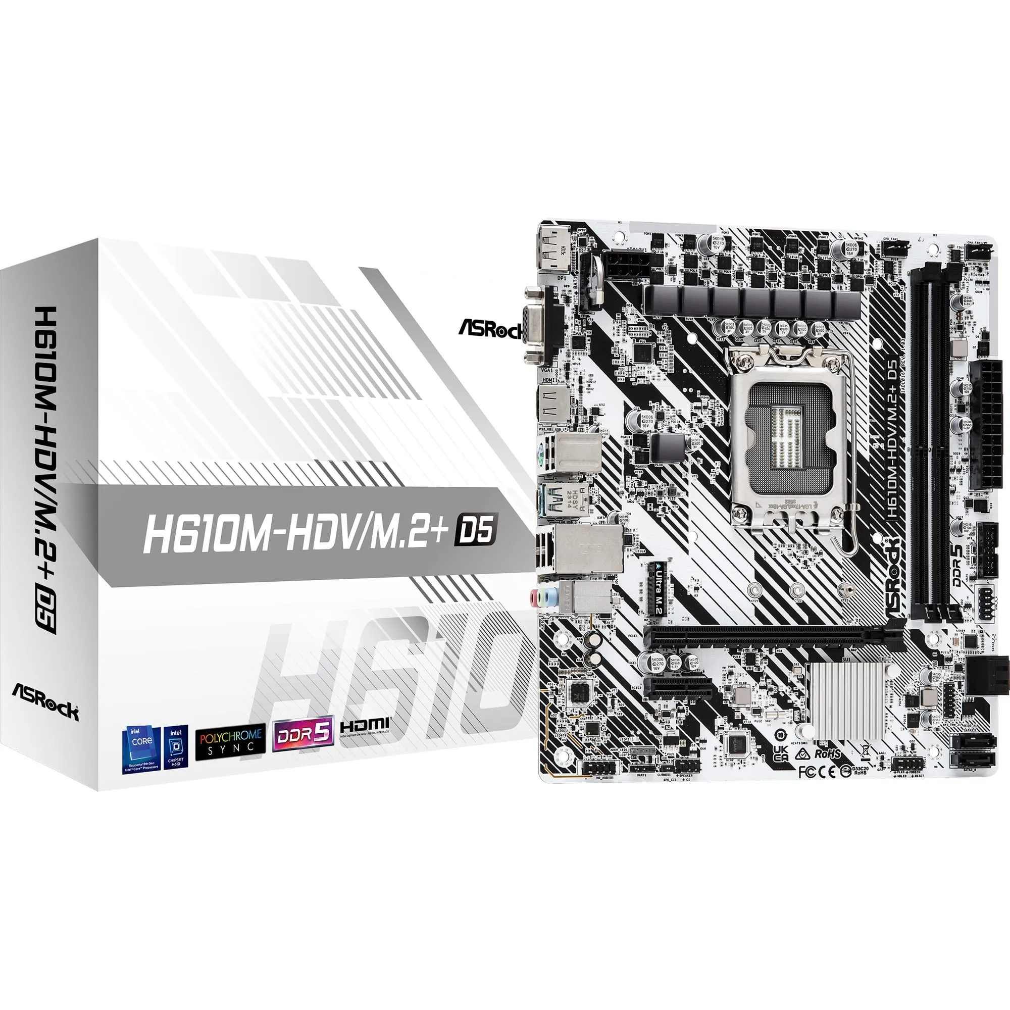 H610M-HDV/M.2+ D5, Scheda madre