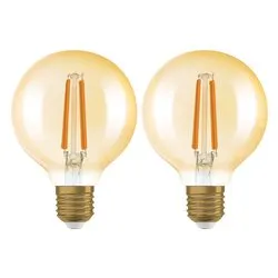 Set lampadine led globo (2 pz - E27 - 806 lumen - 7,2 W - Bianco caldo) VINTAGE 1906 LED CLASSIC GLOBE DIMMABLE