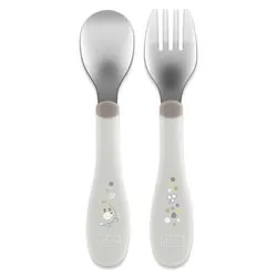 Set cucchiaio e forchetta bimbi pz (18m+) Grigio 00016102350000
