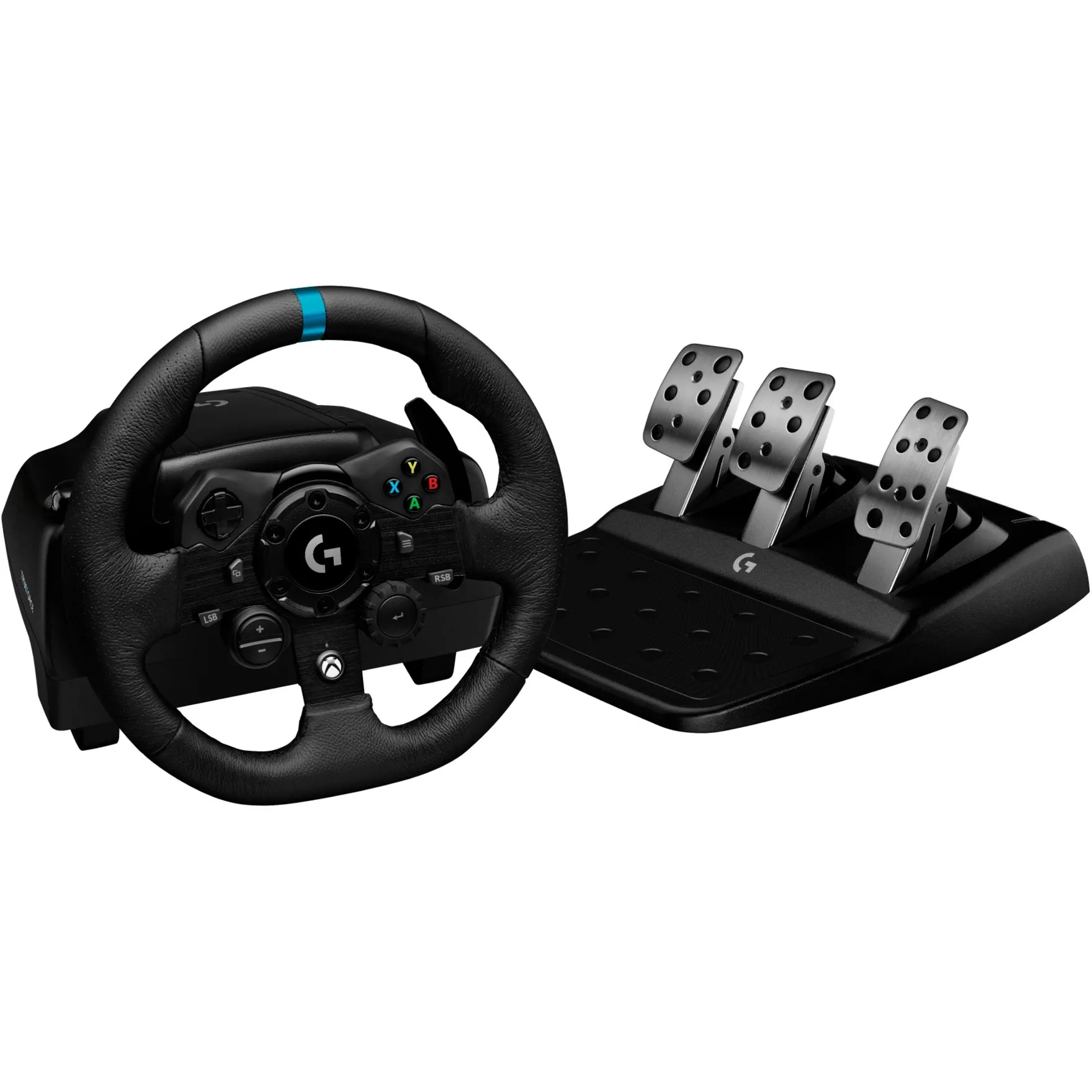 G923 Nero USB 2.0 Sterzo + Pedali Analogico/Digitale PC, Xbox One, Xbox Series S, Xbox Series X, Volante