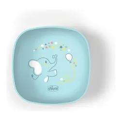 Piatto pappa plastica (14,8x14,8x6cm) Bowl con coperchio WARMY PAPPACALDA Azzurro 00016001250000