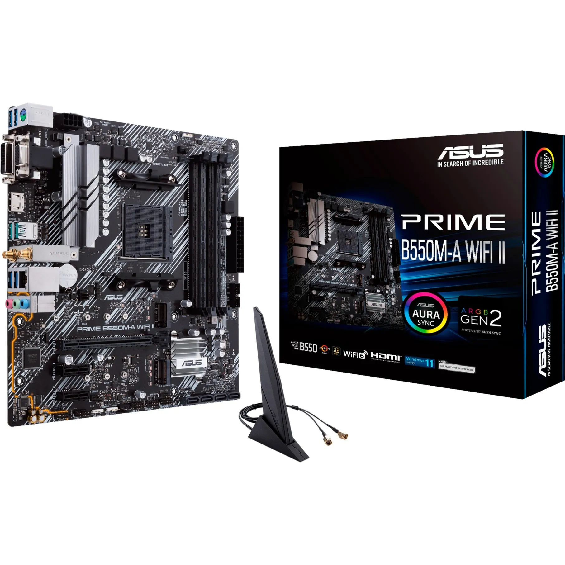 PRIME B550M-A WIFI II AMD B550 Socket AM4 micro ATX, Scheda madre