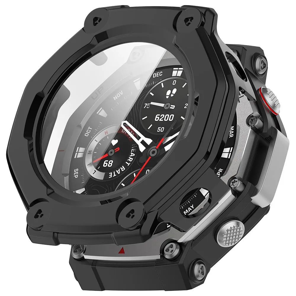 Custodia Techsuit Defense360 Pro per Amazfit T-Rex 3, Nera