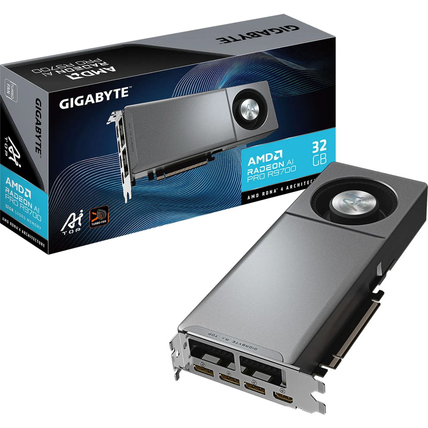 Radeon™ AI PRO R9700 AI TOP 32GB, Scheda grafica