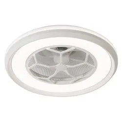 Ventilatore soffitto con luce White (1 luce - 3000 Lumen - 44 W - Bianco CCT) (50x18cm) 7135 B IR