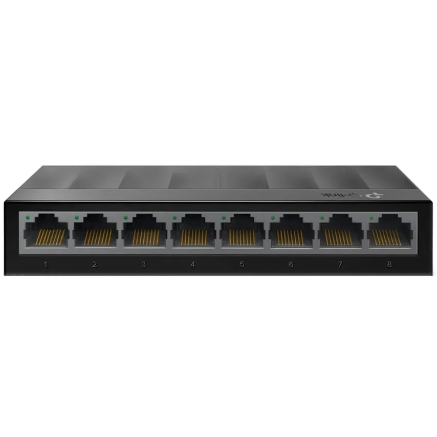 LS1008G Non gestito Gigabit Ethernet (10/100/1000) Nero, Interruttore