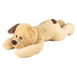 Peluche Cane disteso bicolor (100cm) Beige 28036