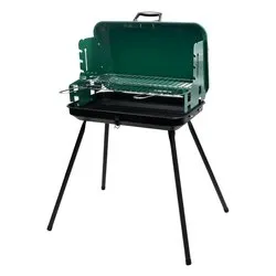 Barbecue Carbonella valigetta 30-49 con griglia Verde 39099