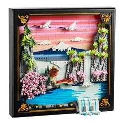 Paesaggio giapponese con ciliegi fioriti ( 1892 pz ) ART 18a+ 31218