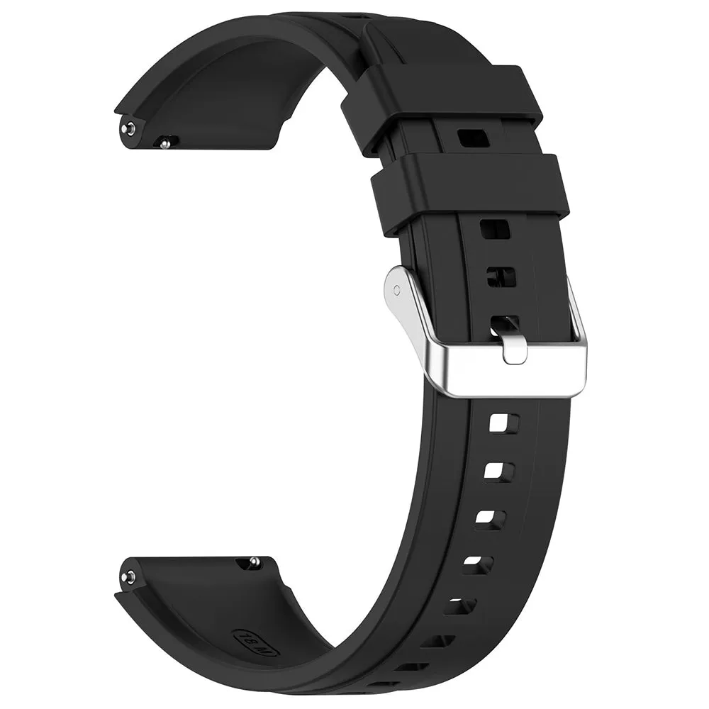Cinturino Techsuit W075 per Huawei Watch / Garmin Watch Series, 18mm, Nero