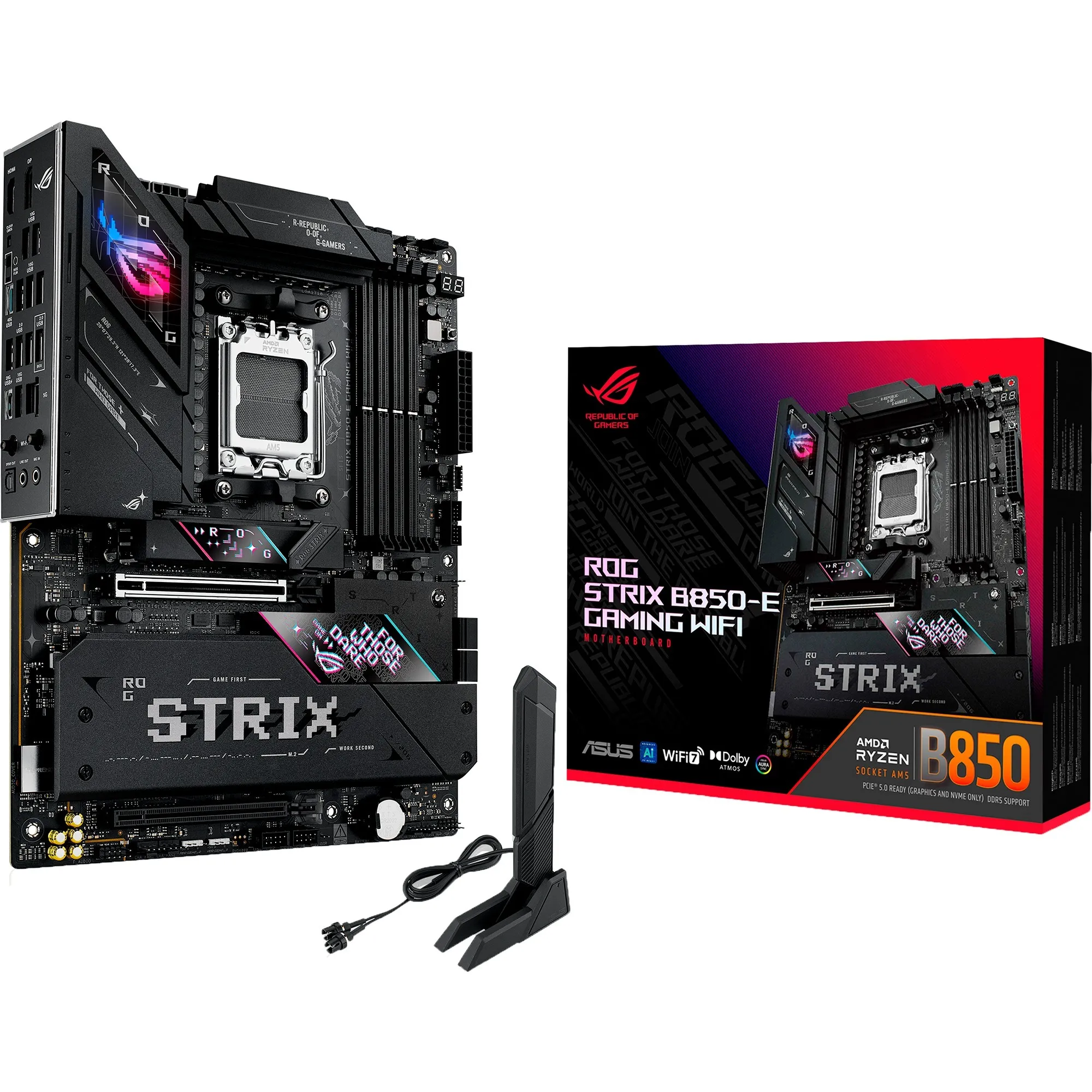 ROG STRIX B850-E GAMING WIFI AMD B850 Socket AM5 ATX, Scheda madre