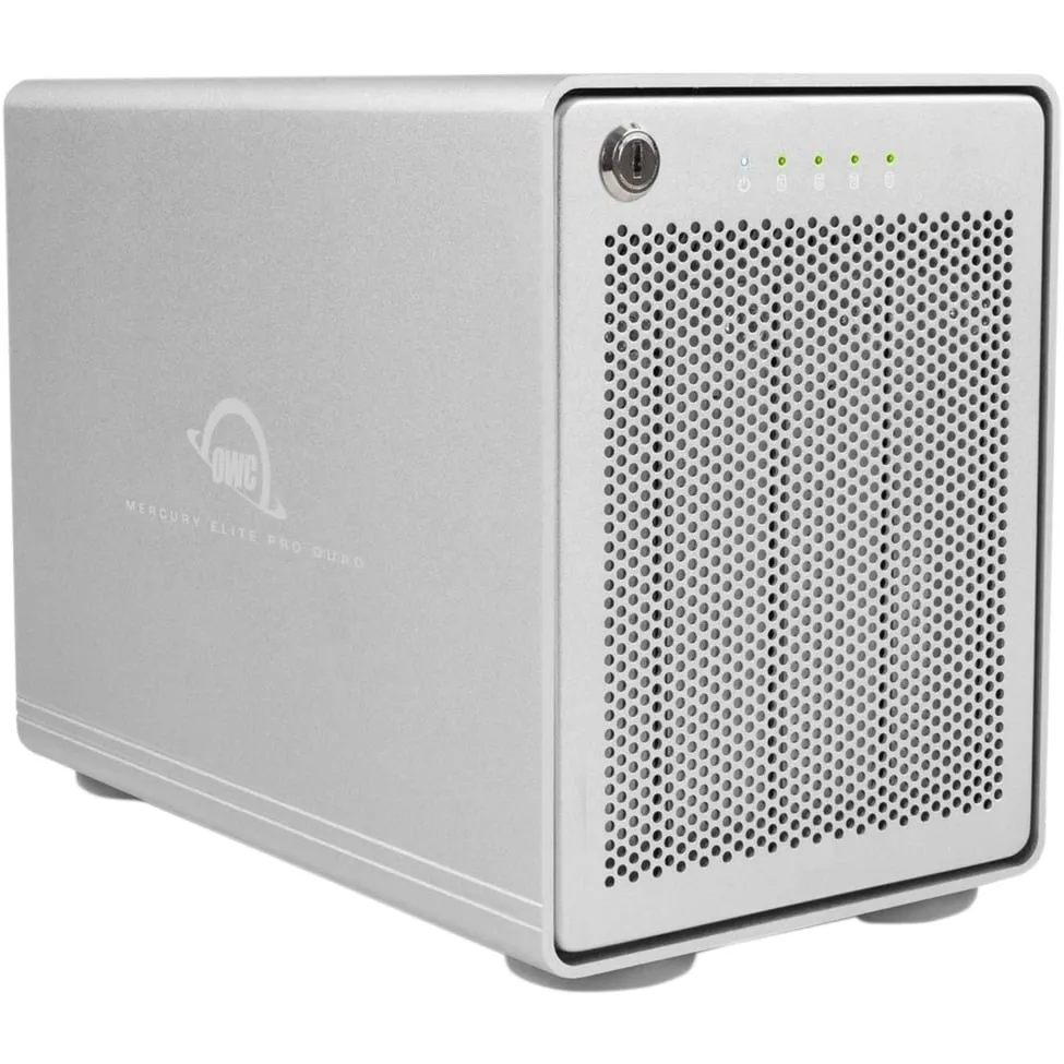 Mercury Elite Pro Quad Box esterno HDD/SSD Bianco 2.5/3.5", Disk enclosure
