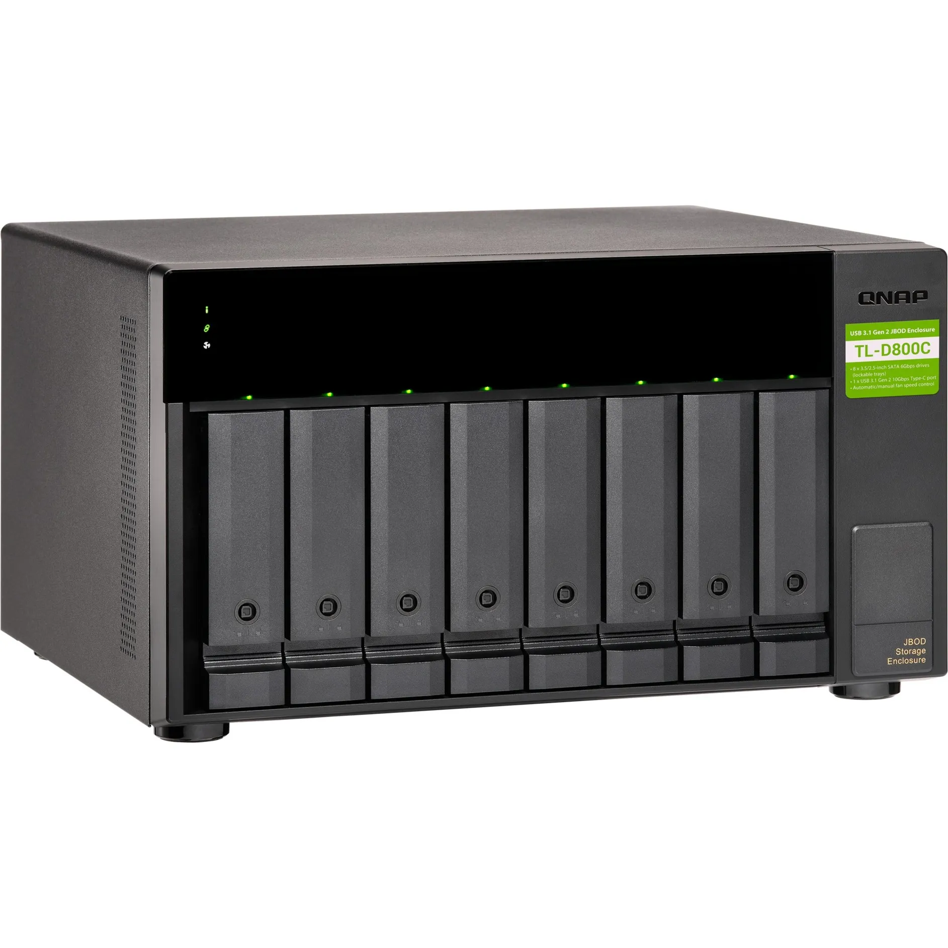 TL-D800C contenitore di unità di archiviazione Box esterno HDD/SSD Nero, Grigio 2.5/3.5", Disk enclosure