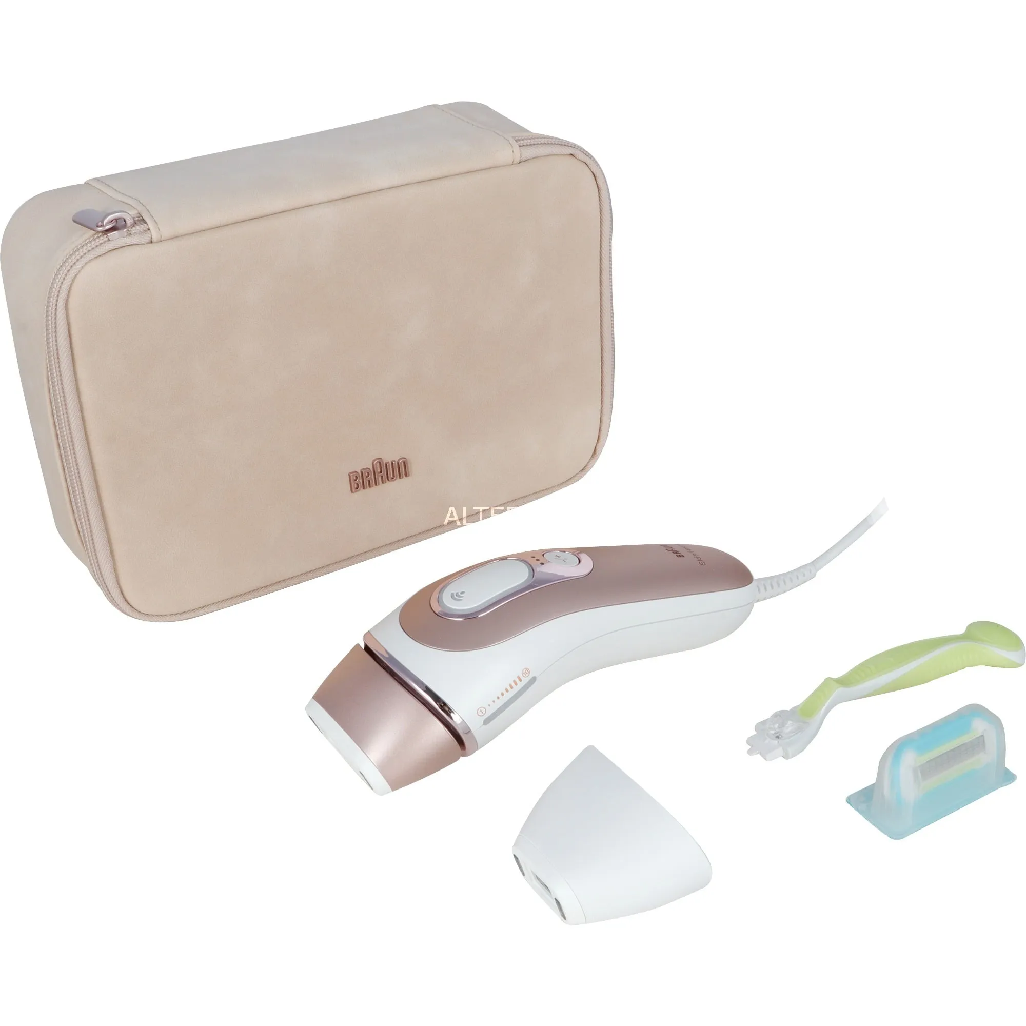 Epilatore Luce Pulsata Smart Skin I·Expert, Epilazione A Casa Tua, Custodia, Rasoio Donna Venus, 2 Testine, PL7147, Rimozione dei capelli