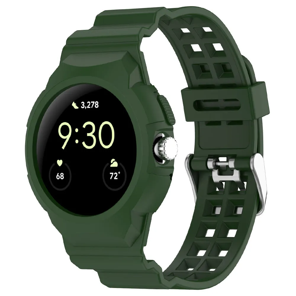 Cinturino Techsuit W065 per Google Pixel Watch 4 41mm / Watch 3 41mm / Watch 2 / Watch, Verde