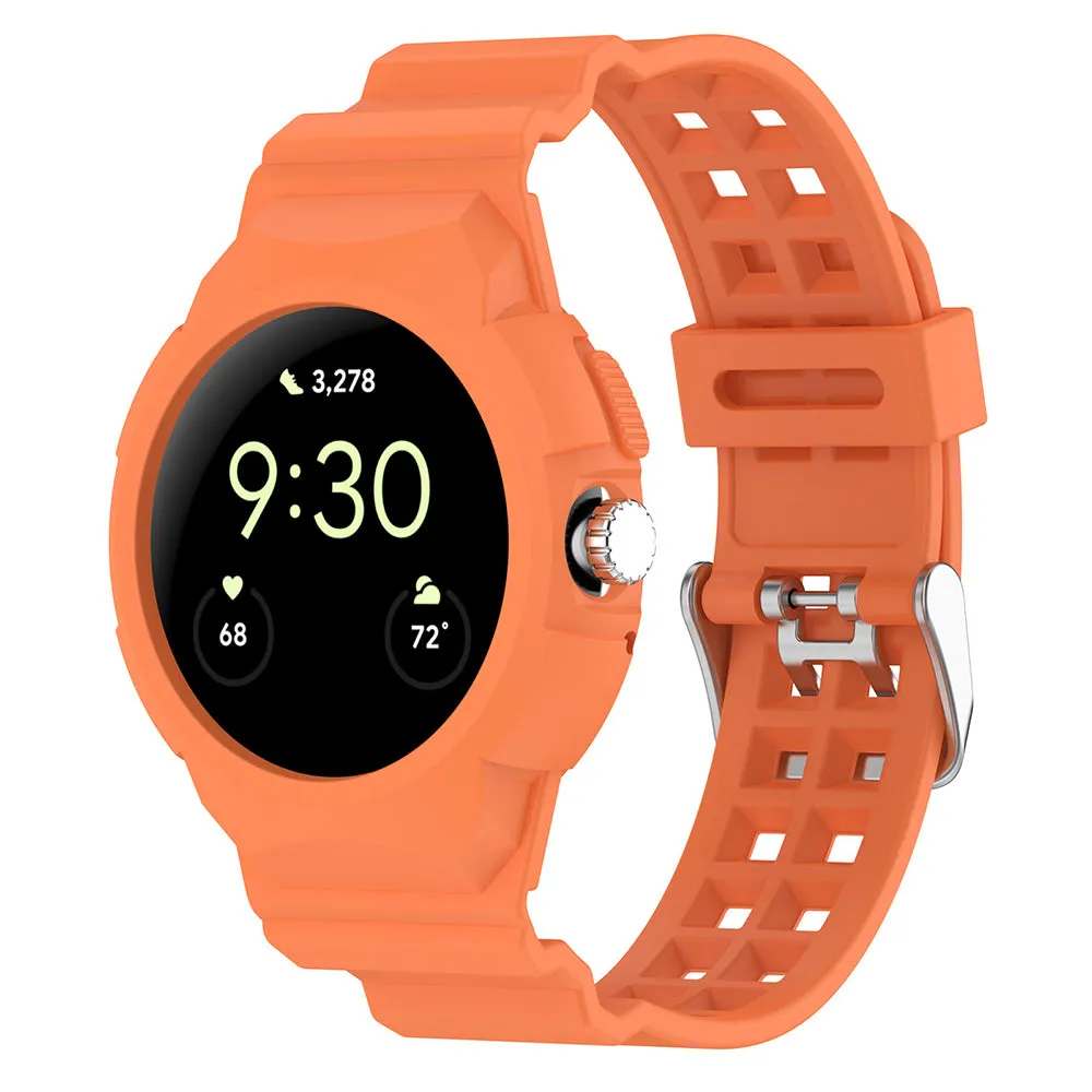 Cinturino Techsuit W065 per Google Pixel Watch 4 41mm / Watch 3 41mm / Watch 2 / Watch, Arancione