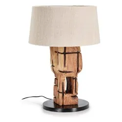 Lampada tavolo KLETA Beige (1 luce - 60 W - E27) (45x53cm) 0827886
