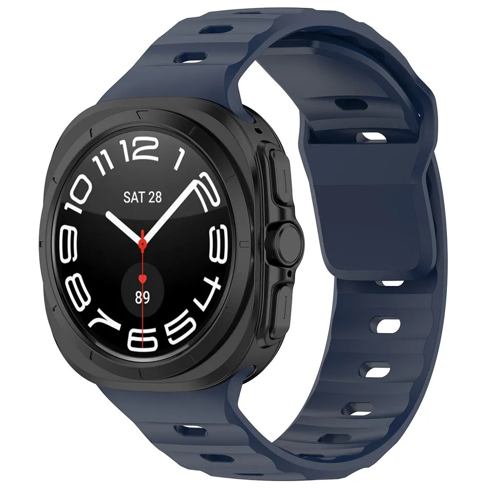 Cinturino Techsuit W055 per Samsung Galaxy Watch Ultra Series, Blu Navy