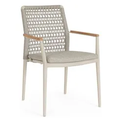 Sedia con braccioli alluminio, polipropilene MADDOX Pelican 0663930